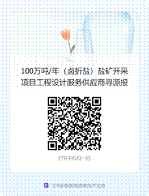 100万吨_年（卤折盐）盐矿开采项目工程设计服务供应商寻源报名